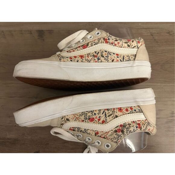 Vans Woman's Ward Old Skool Vintage Floral Trainers sz 6 Skater Street - Picture 6 of 10